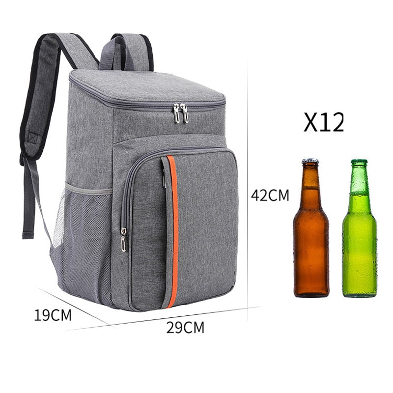 Large Capacity Lunch Backpack Picnic Warm Insulated Bag Leak Proof Thermal Outdoor Picnic Bag Picnic Food Beverage Storage Bag | TageUnlimited