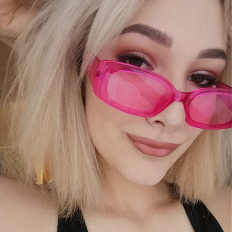 Small Rectangle Sunglasses Women Oval Vintage Brand Designer Square Sun Glasses For Women Shades Female Eyewear Anti-glare UV400 | TageUnlimited