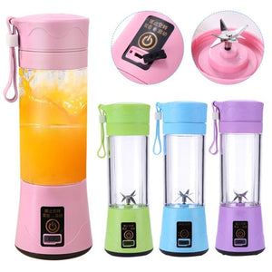Portable Blender Mini Mixer Electric Juicer Machine Fresh Fruit Juice Blender Smoothie Maker Blender Cup Bottle A Travel Kitchen | TageUnlimited