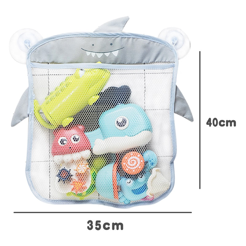 Baby Bath Toys Cute Duck Frog Mesh Net Toy Storage Bag Strong Suction Cups Bath Game Bag Bathroom Organizer Water Toys for Kids | TageUnlimited