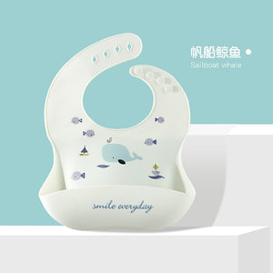 Waterproof Baby Bibs Soft Silicone Scarf Cute Cartoon Brint Baby Items Boys And Girls Adjustable Bibs Burp Sloths | TageUnlimited