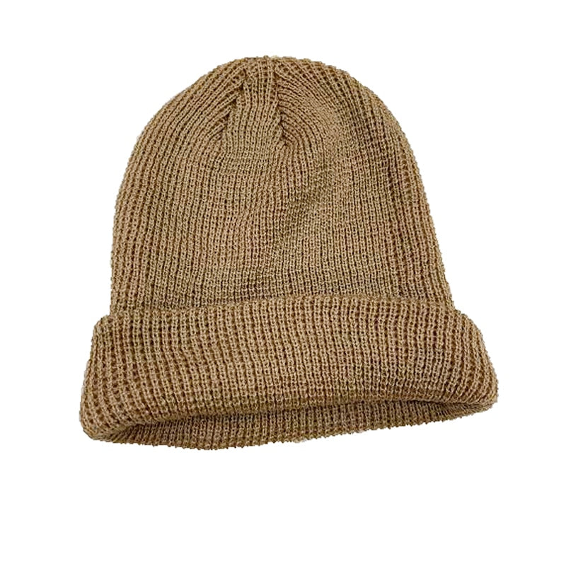 Fashion Hip Hop Beanie Knitted Hat Men Skullcap Women Winter Warm Brimless Baggy Melon Cap Cuff Docker Fisherman Beanies Hats | TageUnlimited