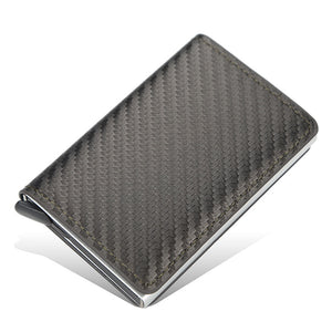Credit Card Holder Wallet Men Women RFID Aluminium Bank Cardholder Case Vintage Leather Wallet with Money Clips | TageUnlimited