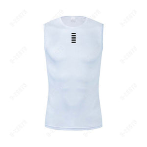 Cycling Underwear Sport Base Layer White Cycling Jersey Reflective Vest Men Undershirt Quick Dry Elastici Vest Road Bike Jersey | TageUnlimited