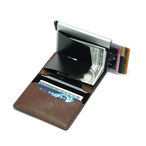 Credit Card Holder for Men Bank Cards Holders Leather RFID Wallet Mini Money Clips Business Luxury Women Small Purse | TageUnlimited