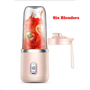 Portable Blender Bottle Electric 6 Blades Multifunction Juice Blender Fresh Juice Smoothie Blender Ice CrushCup Food Processor | TageUnlimited