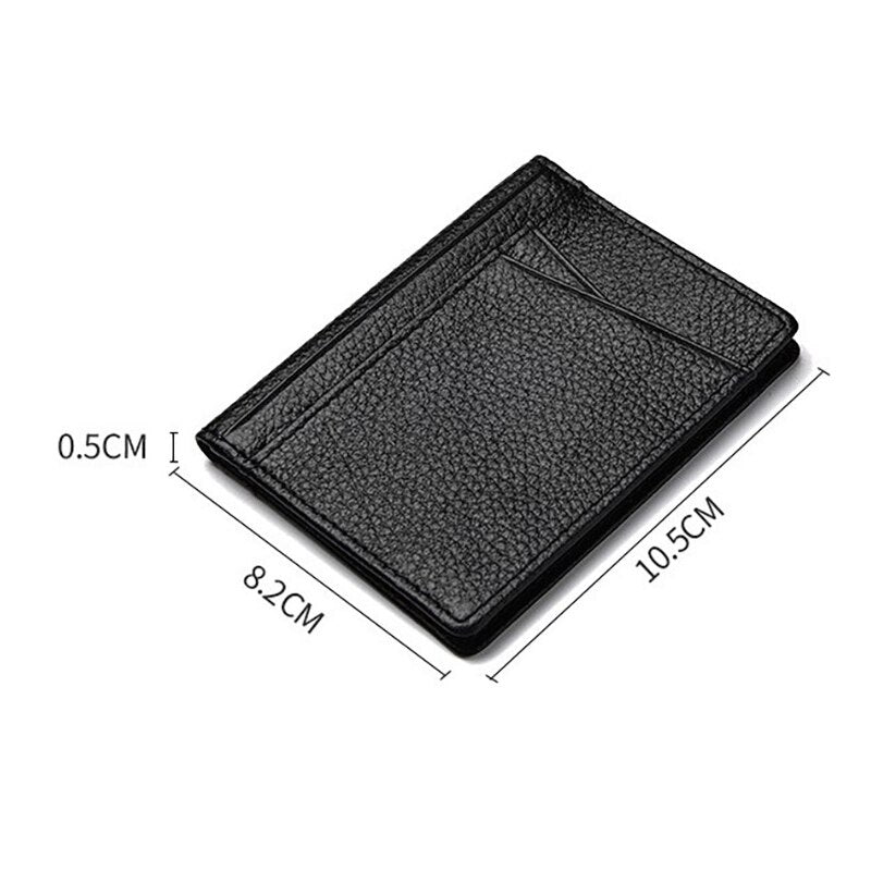 Buylor Men Wallet Soft Super Slim Wallet Genuine Leather Mini Credit Card Holders Wallet Thin Card Purse Small Bags for Women | TageUnlimited