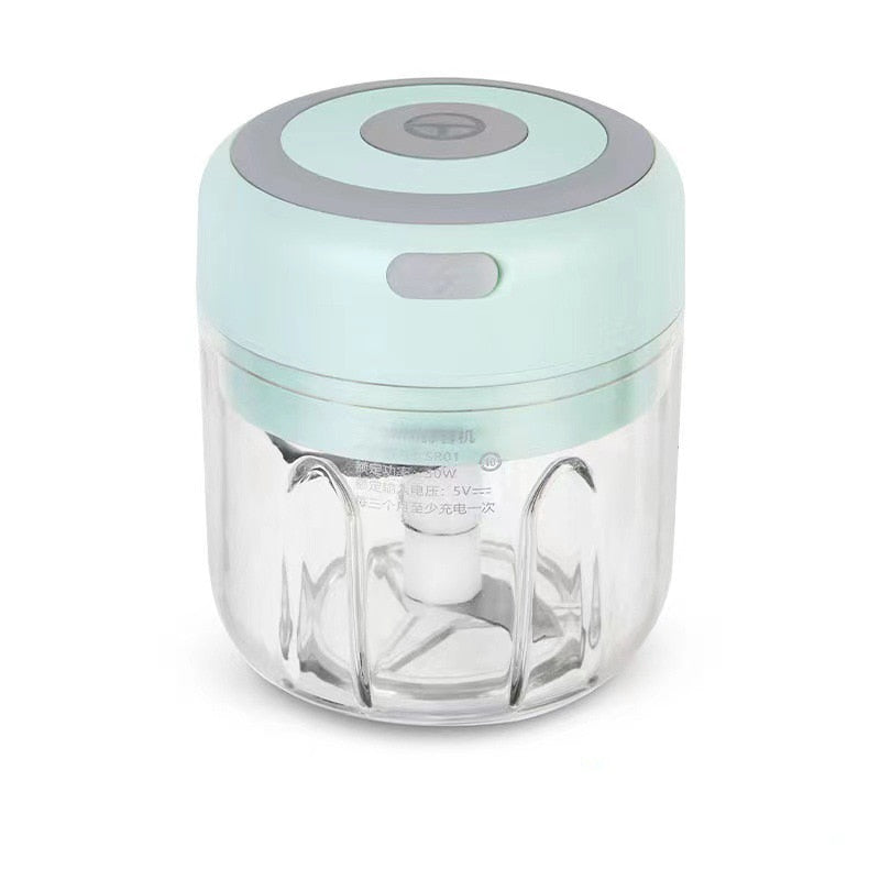 Mini Electric Garlic Grinder Chili Vegetable Chopper 100/250ML Wireless Portable Mixer Machine Crusher Kitchen Blender | TageUnlimited