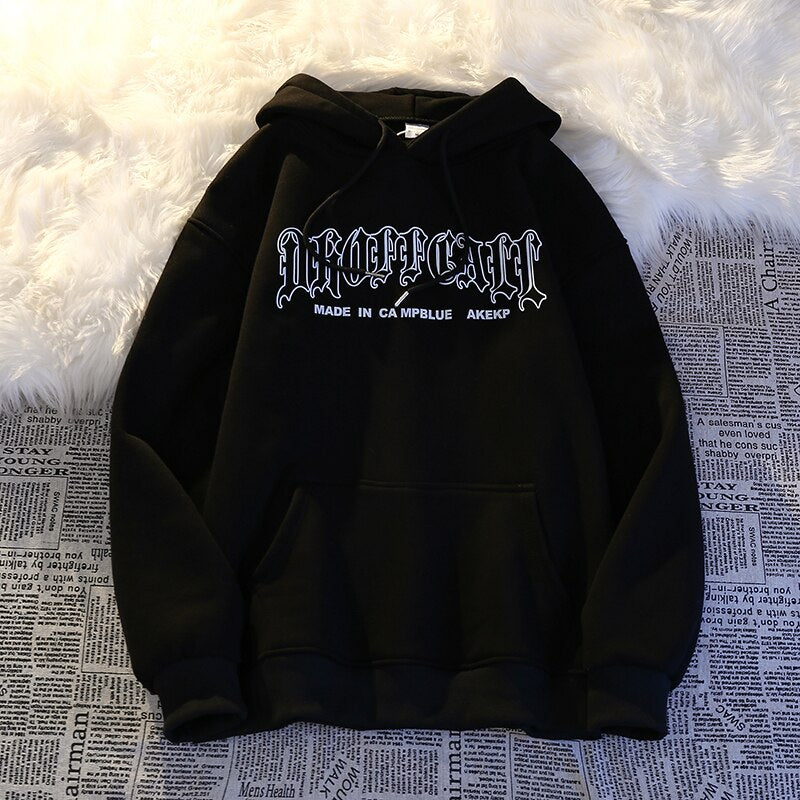 Women's Hooded Sweater Autumn  Hoodies Oversized Winter Small Loose Thin Section Pullover Tops Harajuku Hoodies Print | TageUnlimited