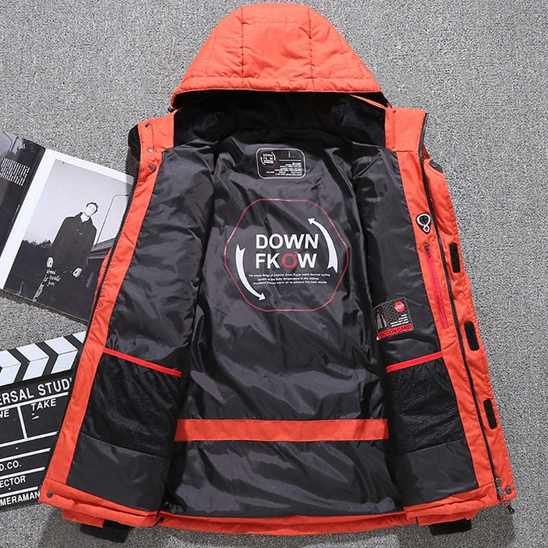 Men White Duck Down Jacket Warm Hooded Thick Puffer Jacket Coat Male Casual High Quality Overcoat Thermal Winter Parka Men | TageUnlimited