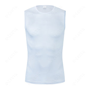 Cycling Underwear Sport Base Layer White Cycling Jersey Reflective Vest Men Undershirt Quick Dry Elastici Vest Road Bike Jersey | TageUnlimited