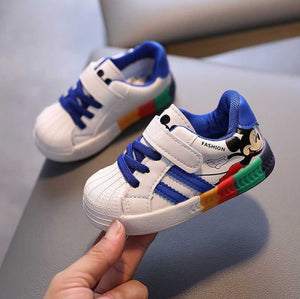 White Casual Shoes For Baby Boy Girl Brand Children Sneaker Mickey Mouse White Kids Sports Shoes Toddler Walking Shoes 0-3 Year | TageUnlimited