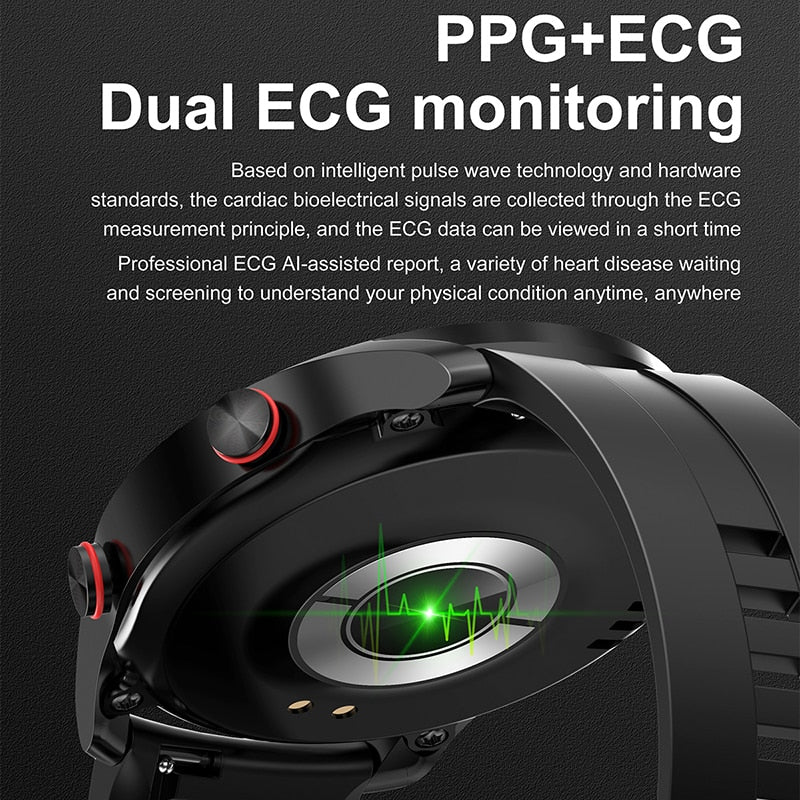 New ECG+PPG AMOLED Screen Smart Watch Bluetooth Call Music player Man Watch Sports Waterproof Luxury Smartwatch For Xiaomi | TageUnlimited