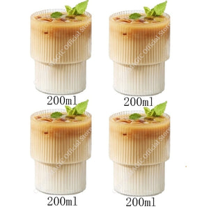 6/4/2/1Pcs American Coffee Mug Heat-Resistant Glass Cups Transparent Tea Mug Water Cup for Drinking Milk Beertea Juice Tumblers | 0 | TageUnlimited