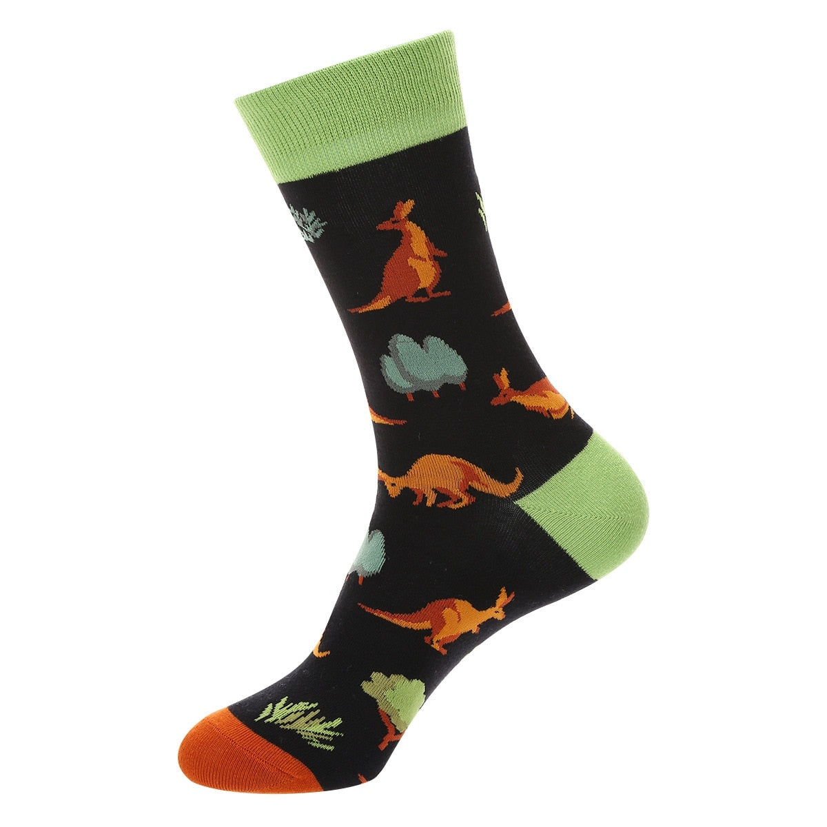 Fashion Colorful Autumn Winter Stocking  Women Socks  Plant Hedgehog Slothsi Cotton Socks Personality Straight Trendy Socks | TageUnlimited