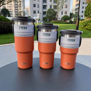 Tyeso Coffee Cup Thermos Bottle Stainless Steel Double-layer Insulation Cold And Hot Travel Mug Vacuum Flask Car Water Bottle | 0 | TageUnlimited