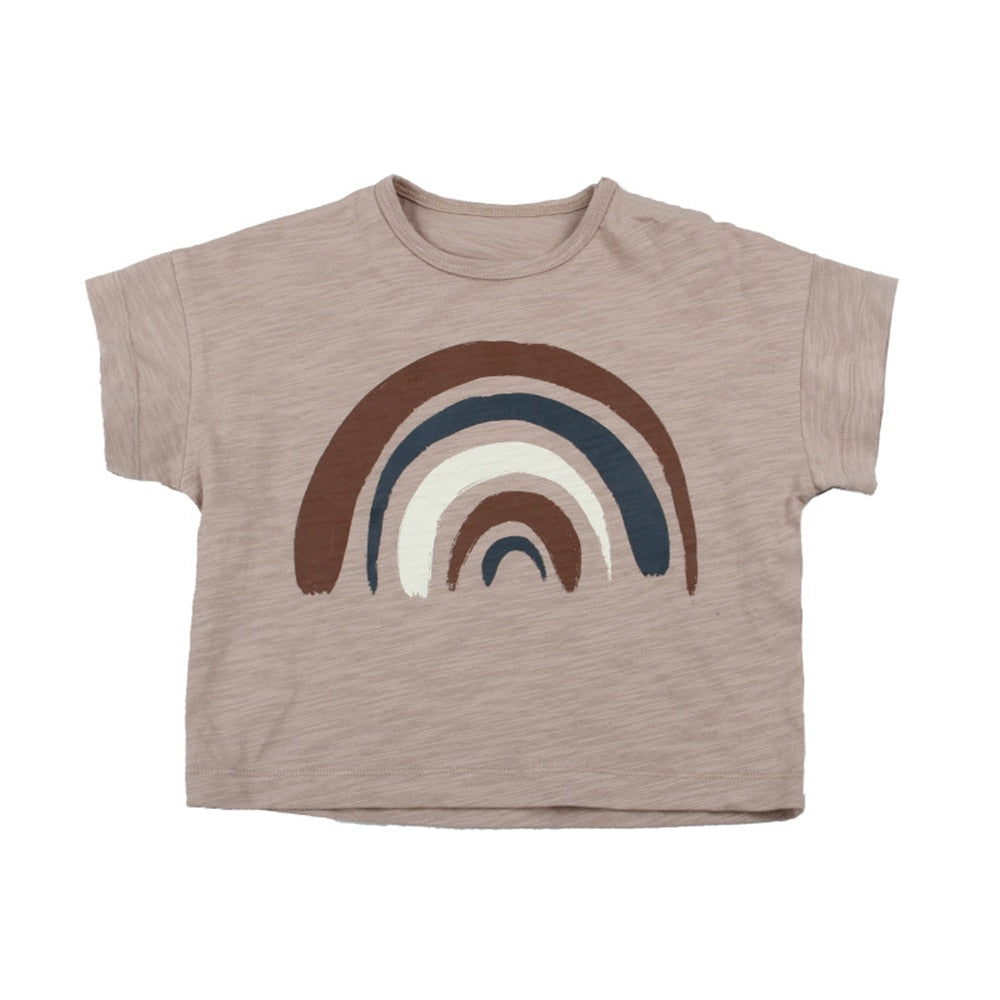 Fashion Kids Summer T-shirts Slub Cotton Toddler Baby Clothes Children Tops Tees For Boys &amp; Girls | TageUnlimited