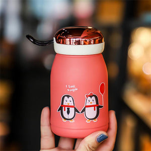 Double Layer Handy Cup Super Cute Feeding Cups Ins 14.3x7.8cm Gift Cup Kitchen Accessories Small Fresh Water Cup. | TageUnlimited