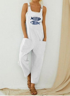 Jump Suits for Women Fashion Jumpsuits Casual Cotton Linen Women Clothing Best Seller Vetement Femme Ropa Mujer Bodysuits New | TageUnlimited