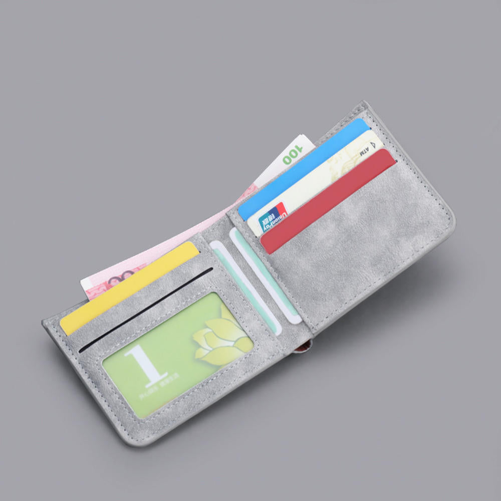 Mini Thin Men Wallet Card Holder Purse Coin Pouch Card Holder Short Vertical PU Leather Wallet Change Money Pouch | TageUnlimited