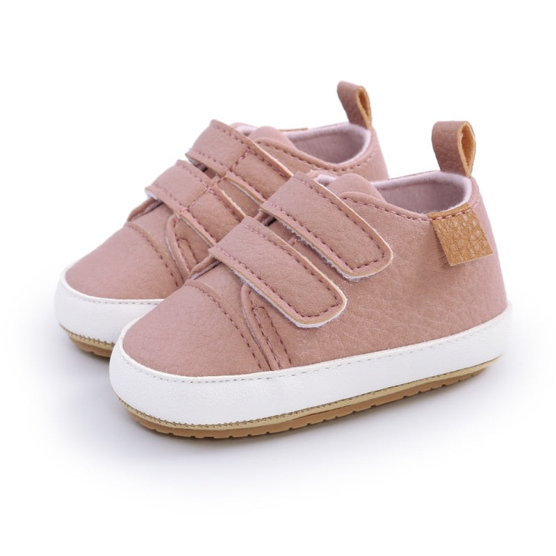 PU Casual Baby Shoes Kids Sneakers Baby Girl Boy Solid Color Kids Shoes Socks Infant Toddler Non Slip Sports Shoes | TageUnlimited