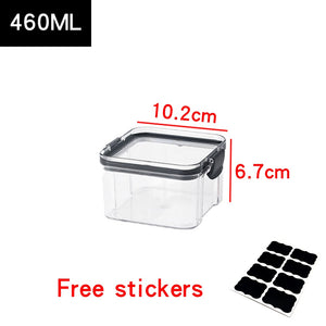 Food Storage Containers Kitchen Storage Organization Kitchen Storage Box Jars Ducts Storage for Kitchen PET Food Storage Box Lid | TageUnlimited