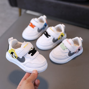 White Casual Shoes For Baby Boy Girl Brand Children Sneaker Mickey Mouse White Kids Sports Shoes Toddler Walking Shoes 0-3 Year | TageUnlimited
