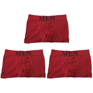 3Pcs/Lot Men Panties Underwear Boxers Breathable Man Boxer Solid Underpants Comfortable Male Brand Shorts Black Blue Underwear | TageUnlimited