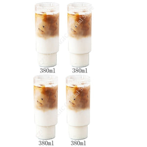 6/4/2/1Pcs American Coffee Mug Heat-Resistant Glass Cups Transparent Tea Mug Water Cup for Drinking Milk Beertea Juice Tumblers | 0 | TageUnlimited