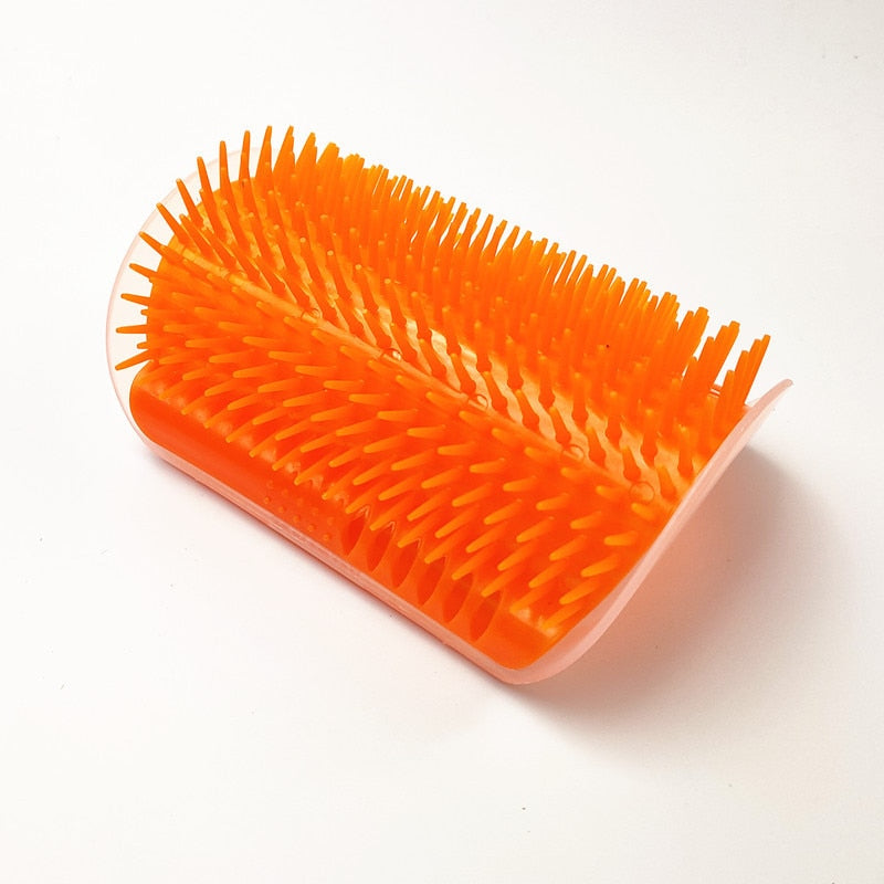Cat Self Groomer With Catnip Soft Cats Wall Corner Massage Cat Comb Brush Rubs The Face With A Tickling Comb Pet Grooming Supply | TageUnlimited