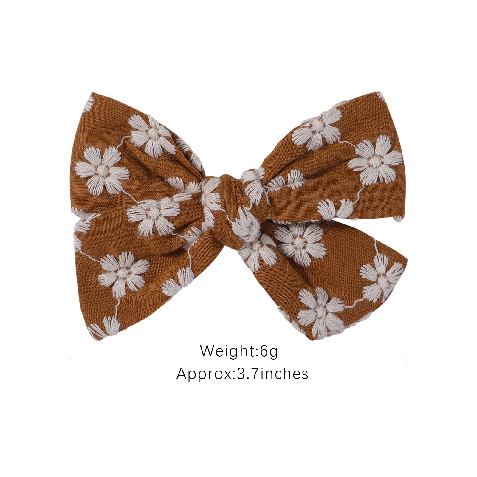 2Pcs/Set Sweet Flower Print Bowknot Hair Clips for Cute Baby Girls Cotton Bows Hairpins Barrettes Headwear Kids Hair Accessories | TageUnlimited