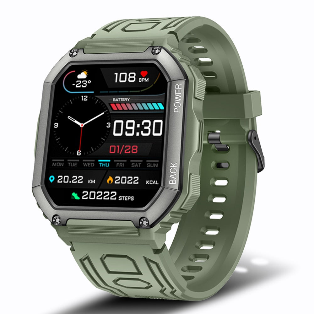Smart Watch Men Big Battery Music Play Fitness Tracker Bluetooth Dial Call Sport Smartwatch Men for IOS Android | TageUnlimited