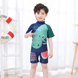 European One Piece Swimsuits Girls Swimwear Kids Boys Bathing Suit Cartoon Unicorn Quick Drying Swimming Clothes Baby Beachwear