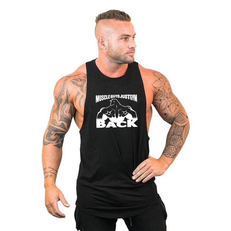 Brand Clothing Men Gym Singlet Muscle Stringer Tank Tops Fitness Sports Sleeveless Shirt Y BACK Racer Workout Tops Vest | TageUnlimited
