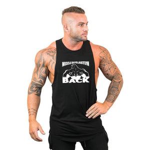 Brand Clothing Men Gym Singlet Muscle Stringer Tank Tops Fitness Sports Sleeveless Shirt Y BACK Racer Workout Tops Vest | TageUnlimited