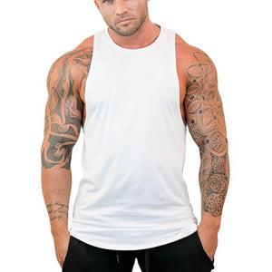 Brand Clothing Men Gym Singlet Muscle Stringer Tank Tops Fitness Sports Sleeveless Shirt Y BACK Racer Workout Tops Vest | TageUnlimited