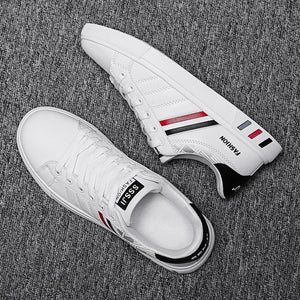 Men Casual Shoes Lightweight Breathable Men Shoes Flat Lace-Up Men Sneakers White Business Travel Unisex Tenis Masculino | TageUnlimited