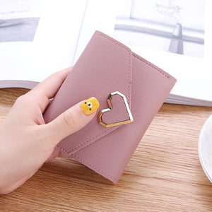 Fashion Women Wallets Leather Female Purse Mini Hasp Solid Multi-Cards Holder Coin Short Wallets Slim Small Wallet Zipper Hasp | TageUnlimited