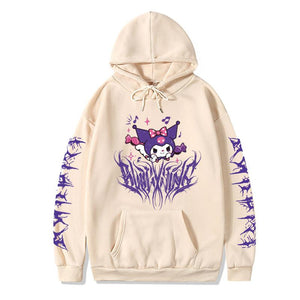 Cute Sanrio Kuromi Hoodie Hooded Sweater Dark Same Style for Men and Women Anime Toys For Girls | 0 | TageUnlimited