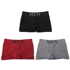 3Pcs/Lot Men Panties Underwear Boxers Breathable Man Boxer Solid Underpants Comfortable Male Brand Shorts Black Blue Underwear | TageUnlimited