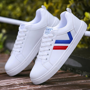 Men Casual Shoes Lightweight Breathable Men Shoes Flat Lace-Up Men Sneakers White Business Travel Unisex Tenis Masculino | TageUnlimited