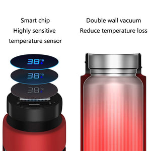 Smart digital water bottle keeps cold and heat thermal bottle Stainless Steel Thermos for baby children kids terms | 0 | TageUnlimited