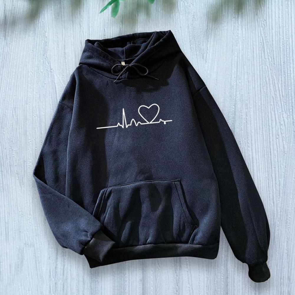 Women Casual Hoodies Autumn Winter New Tricolor Colorblock Letter Print Round Neck Long Sleeve Femininas Pullover Sweater | 0 | TageUnlimited