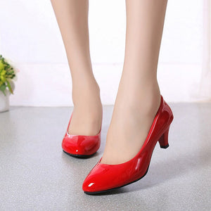 Female Pumps Nude Shallow Mouth Women Shoes Fashion Office Work Wedding Party Shoes Ladies Low Heel Shoes Woman Autumn | TageUnlimited