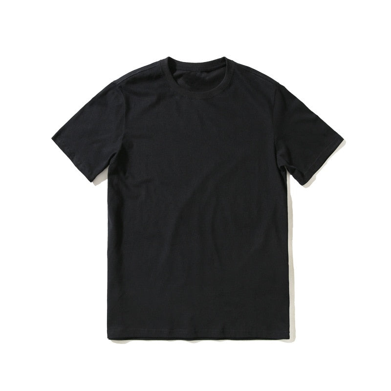 New Men T Shirt Cotton High Quality Short Sleeve Men T-shirt for Male Pure-color Leisure Man Tops Tshirt Tees | TageUnlimited