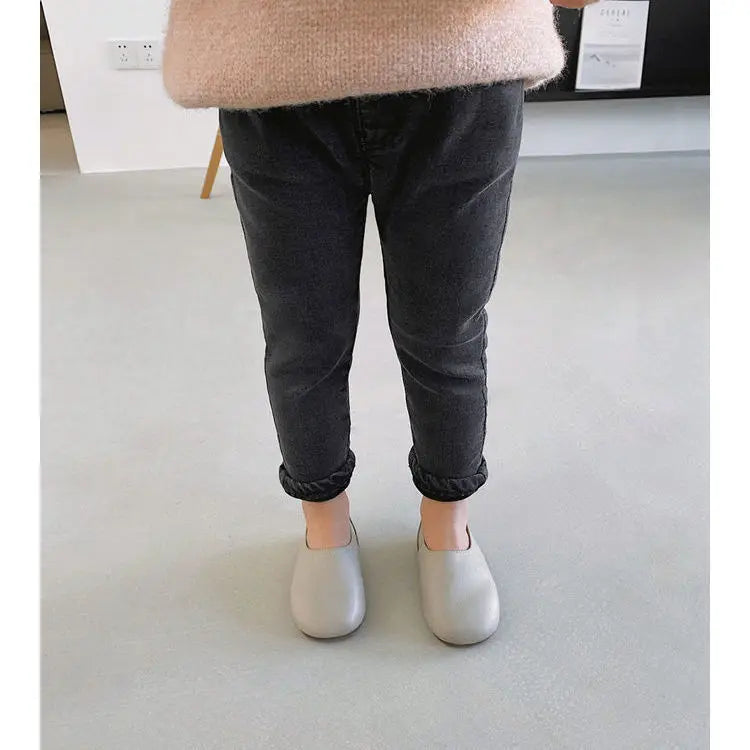 Girls Boys Casual Jeans Pant Baby Kids Children Cool Denim Trousers
