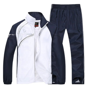 Tracksuit Men Plus Size 4XL Spring Autumn Two Piece Clothing Sets Casual Track Suit Sportswear Sweatsuits | TageUnlimited