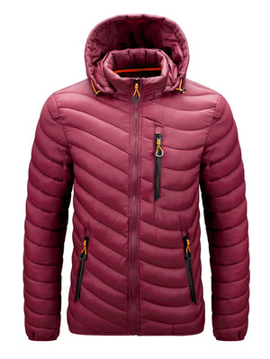 Warm Jacket Men Windbreaker  New Spring Autumn Hooded Parkas Men Fashion Casual Lightweight Cotton Padded Jacket Coat Male | TageUnlimited