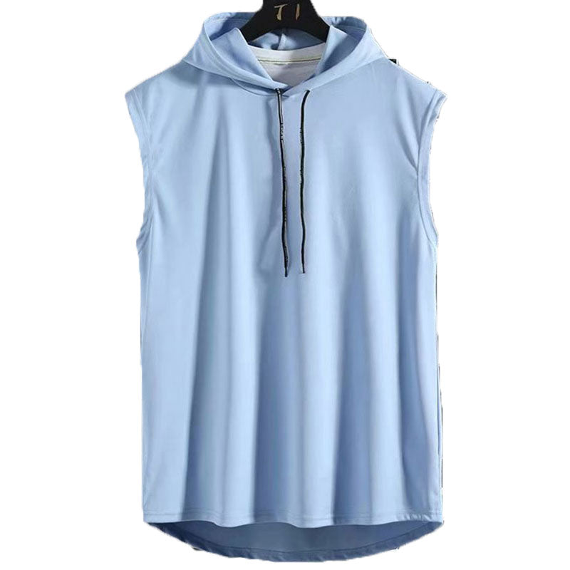 Plus Size Summer Men Clothing Tank Tops Sweatshirt Sleeveless Tops Hoodie Vest Workout Fitness Mens T Shirt Workout Hip Hop Vest | TageUnlimited