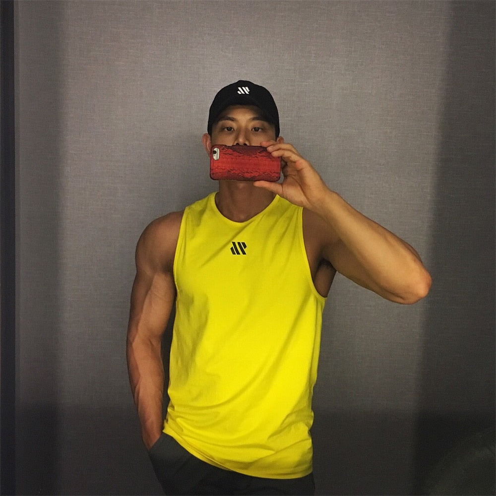 Men Summer Gym Shirt Street High Quality Sleeveless T-shirts For Men Tank Tops Workout Fitness Singlets Sport Vest Clothing | TageUnlimited